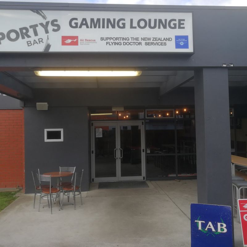 Having a great time at the Sporty's Bar  in Palmerston North 