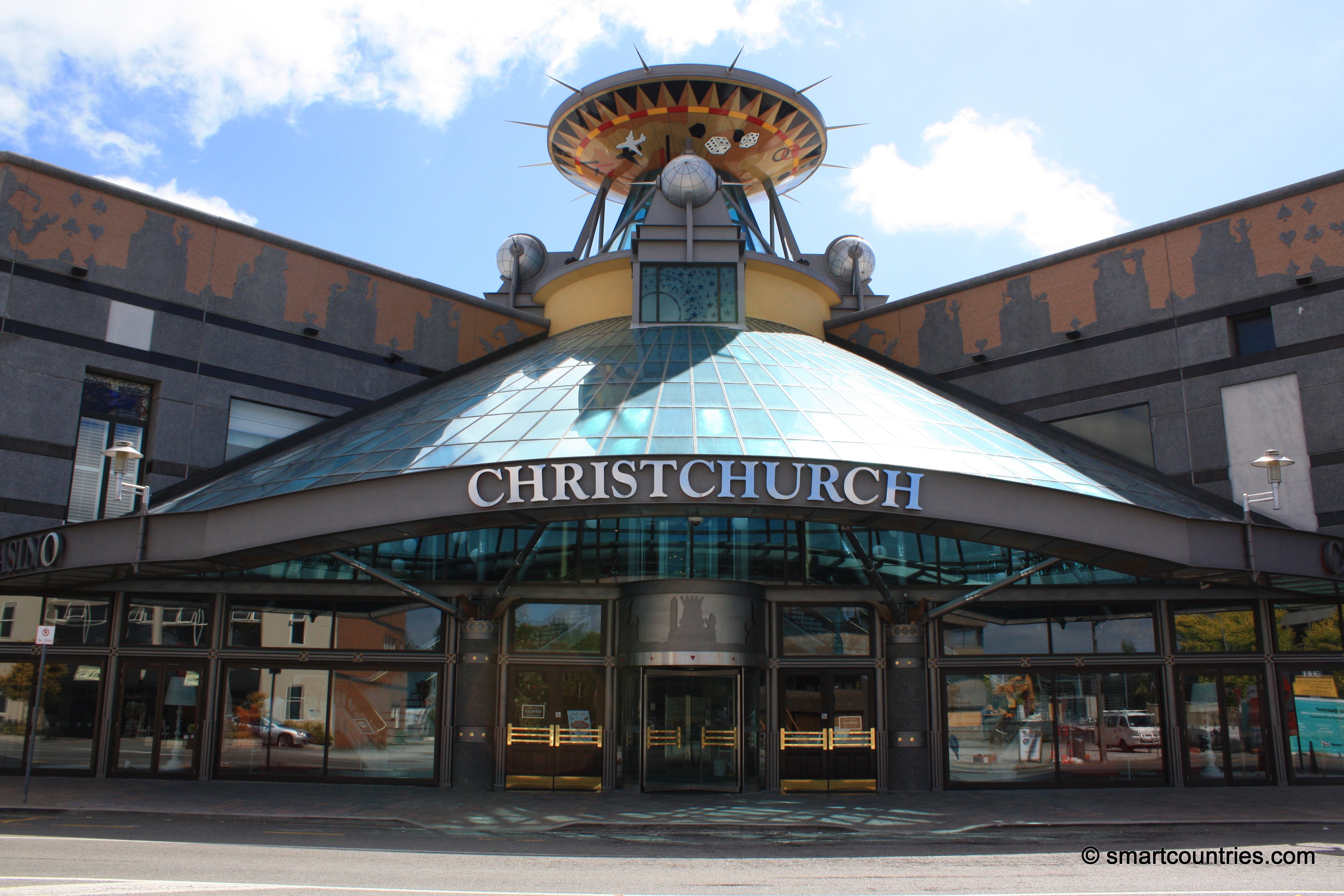 The Christchurch Casino in the daytime as listed on PokiesNearMe.co.nz